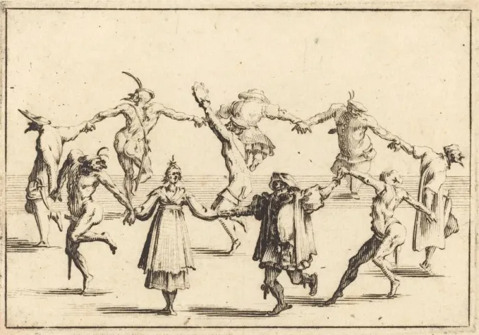 Framed Print : The Dance, c. 1617. Creator: Jacques Callot Framed Print : The Dance, c. 1617. Creator: Jacques Callot