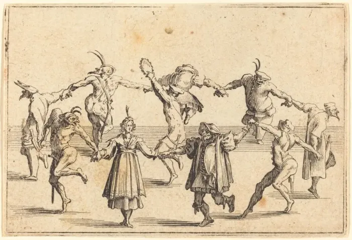 Framed Print : The Dance, c. 1622. Creator: Jacques Callot Framed Print : The Dance, c. 1622. Creator: Jacques Callot