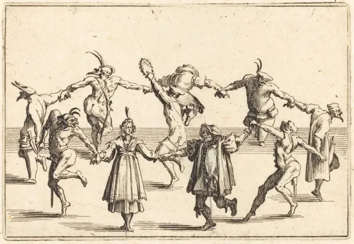 Framed Print : The Dance, c. 1622. Creator: Jacques Callot Framed Print : The Dance, c. 1622. Creator: Jacques Callot