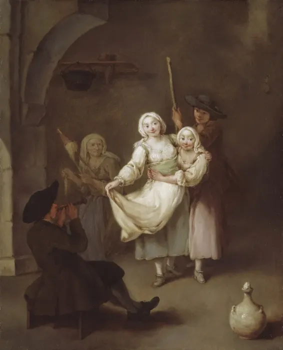 Framed Print : The Dance, c. 1750. Creator: Pietro Longhi Framed Print : The Dance, c. 1750. Creator: Pietro Longhi