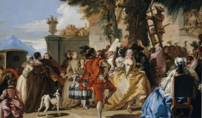 Framed Print : A Dance in the Country, ca. 1755. Creator: Giovanni Domenico Tiepolo Framed Print : A Dance in the Country, ca. 1755. Creator: Giovanni Domenico Tiepolo
