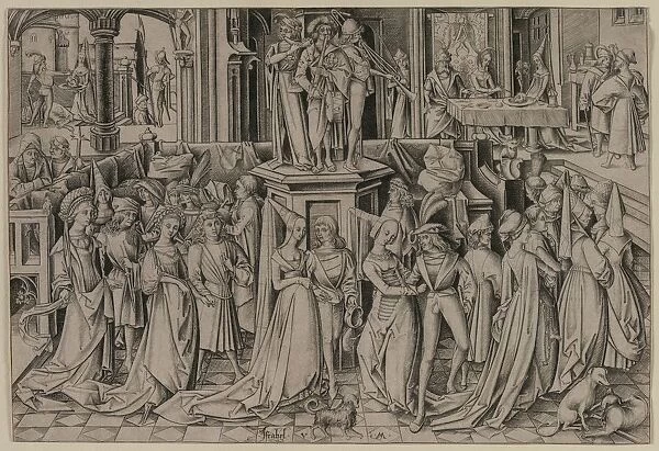 The Dance at the Court of Herod, c. 1500. Creator: Israhel van Meckenem (German, c