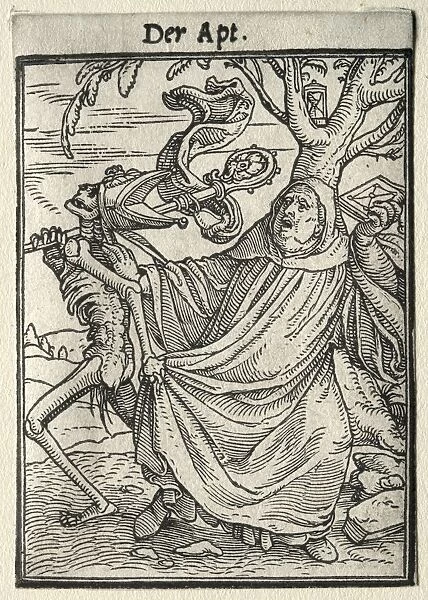 Dance of Death: The Abbot. Creator: Hans Holbein (German, 1497  /  98-1543)