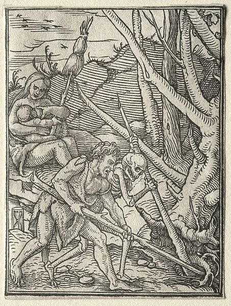 The Dance of Death: Adam Tilling the Earth. Creator: Hans Holbein (German, 1497  /  98-1543)