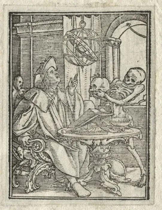 Framed Print : The Dance of Death: The Astrologer; The Rich Man. Creator: Hans Holbein (German, 1497 / 98-1543) Framed Print : The Dance of Death: The Astrologer; The Rich Man. Creator: Hans Holbein (German, 1497 / 98-1543)