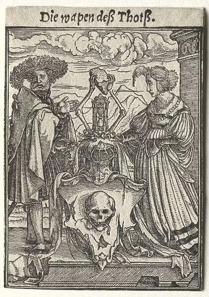 Dance of Death: The Coat of Arms of Death. Creator: Hans Holbein (German, 1497  /  98-1543)