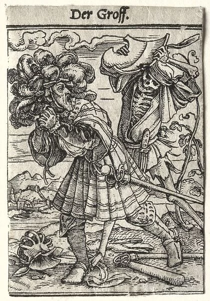 Dance of Death: The Earl, c. 1526. Creator: Hans Holbein (German, 1497  /  98-1543)