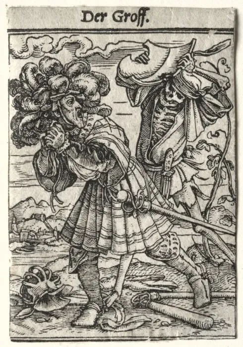 Framed Print : Dance of Death: The Earl, c. 1526. Creator: Hans Holbein (German, 1497 / 98-1543) Framed Print : Dance of Death: The Earl, c. 1526. Creator: Hans Holbein (German, 1497 / 98-1543)