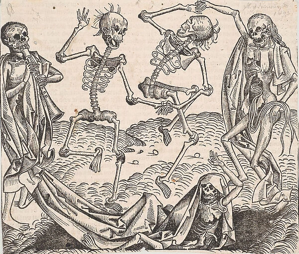 Dance of Death (from the Schedels Chronicle of the World). Artist: Wolgemut, Michael (1434-1519)