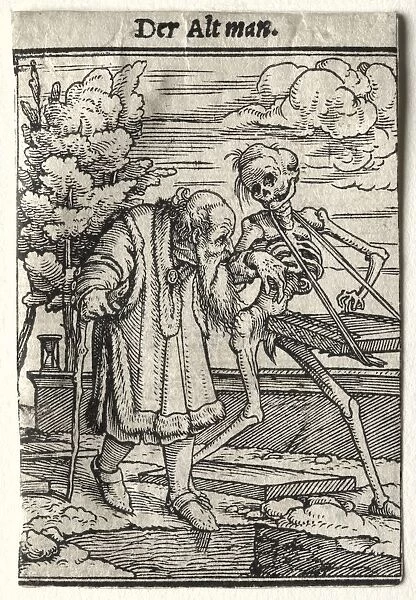 Dance of Death: The Old Man. Creator: Hans Holbein (German, 1497  /  98-1543)