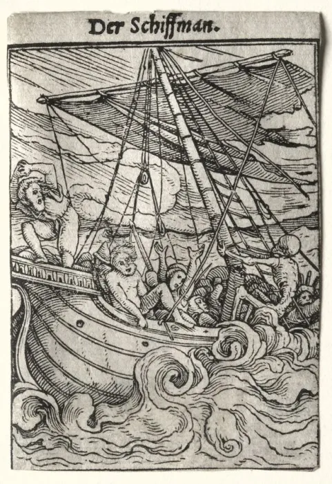 Framed Print : Dance of Death: The Sailor, c. 1526. Creator: Hans Holbein (German, 1497 / 98-1543) Framed Print : Dance of Death: The Sailor, c. 1526. Creator: Hans Holbein (German, 1497 / 98-1543)