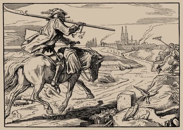 Framed Print : Also a Dance of Death, Sheet II (Riding death), 1849 Framed Print : Also a Dance of Death, Sheet II (Riding death), 1849
