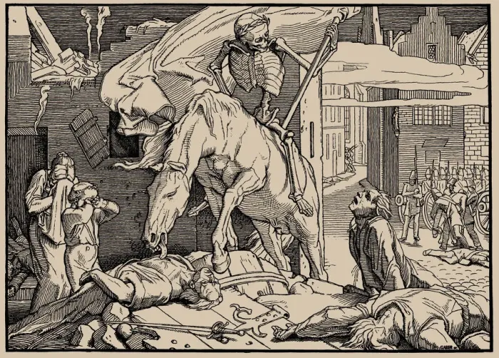 Framed Print : Also a Dance of Death, Sheet VI (Death the Victor), 1849 Framed Print : Also a Dance of Death, Sheet VI (Death the Victor), 1849