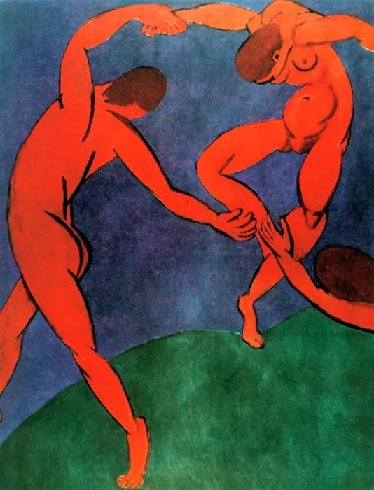 Framed Print : The Dance (detail), 1909-1910. Creator: Henri Matisse. The Dance (detail), 1909-1910. Creator: Henri Matisse
