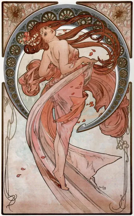 Framed Print : Dance (From the series The Arts), 1898. Artist: Mucha, Alfons Marie (1860-1939) Framed Print : Dance (From the series The Arts), 1898. Artist: Mucha, Alfons Marie (1860-1939)