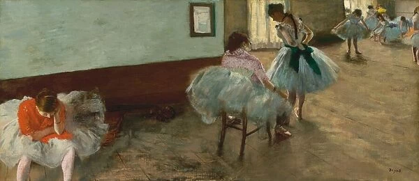 The Dance Lesson, c. 1879. Creator: Edgar Degas