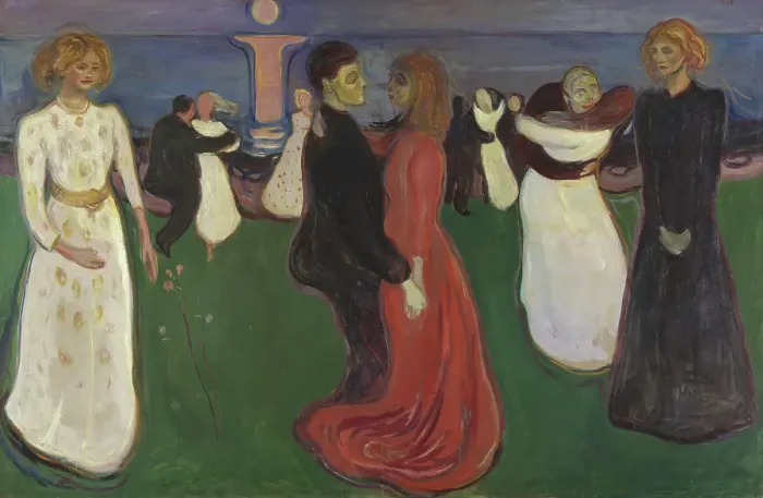 Framed Print : The Dance of Life, Started 1899, finished 1900. Creator: Edvard Munch
