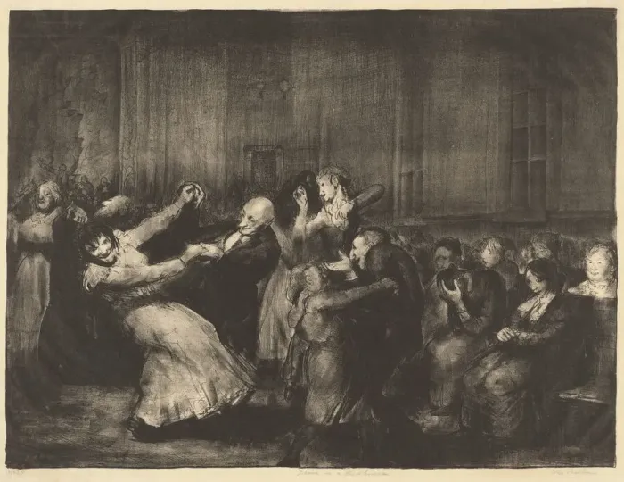 Framed Print : Dance in a Madhouse, 1917. Creator: George Wesley Bellows