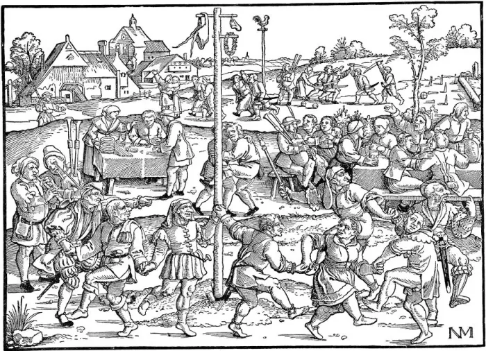 Framed Print : The Dance of the Noses at Gimpelsbrunn, 1534 Framed Print : The Dance of the Noses at Gimpelsbrunn, 1534