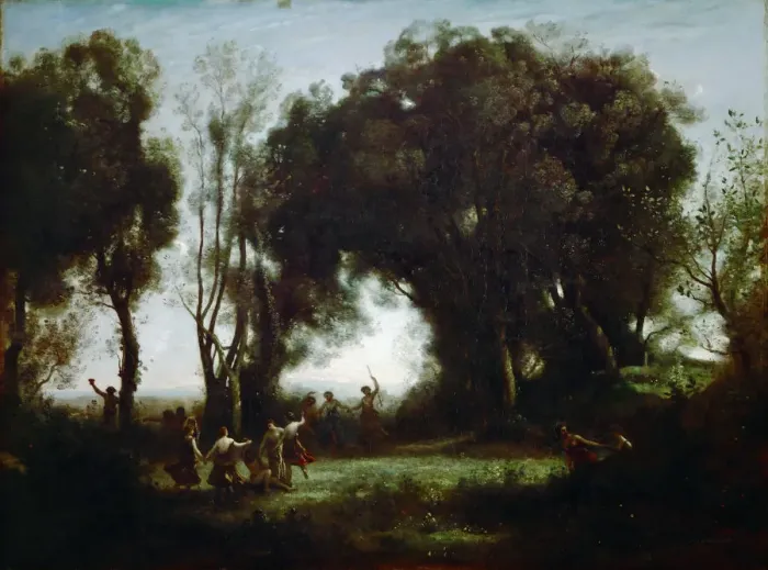 Framed Print : The Dance of the Nymphs. Artist: Corot, Jean-Baptiste Camille (1796-1875) Framed Print : The Dance of the Nymphs. Artist: Corot, Jean-Baptiste Camille (1796-1875)