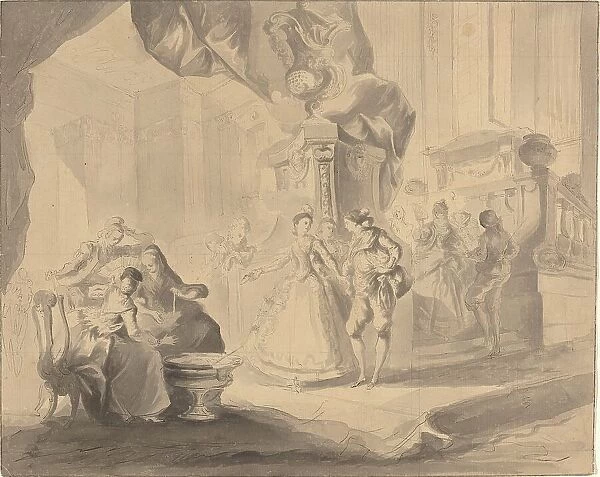 Dance in a Palace, c. 1770 / 1775. Creator: Luis Paret y Alcazar