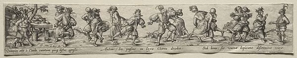 Dance of Peasants. Creator: Theodor de Bry (Flemish, 1528-1598)
