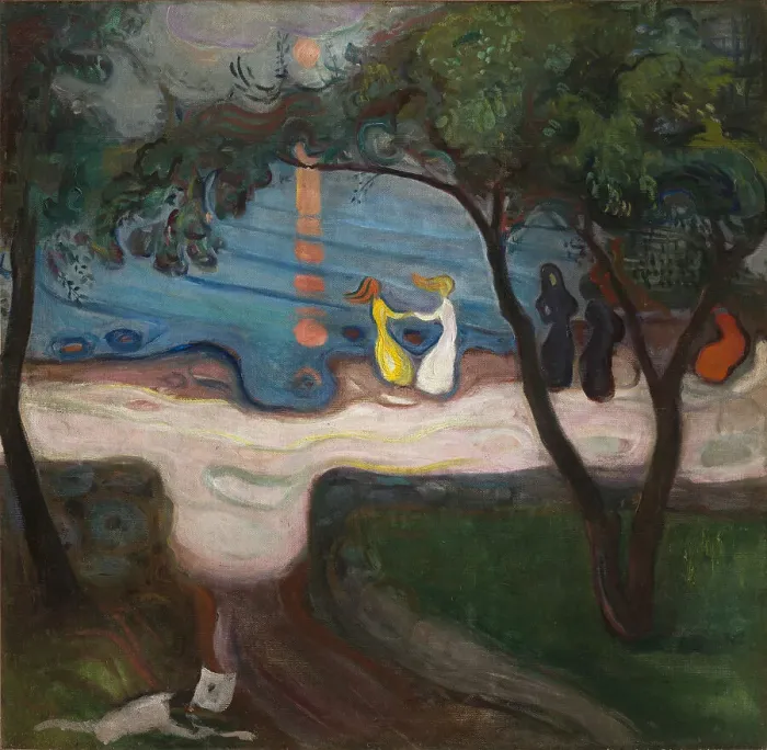 Framed Print : Dance on the Shore, 1900 Framed Print : Dance on the Shore, 1900