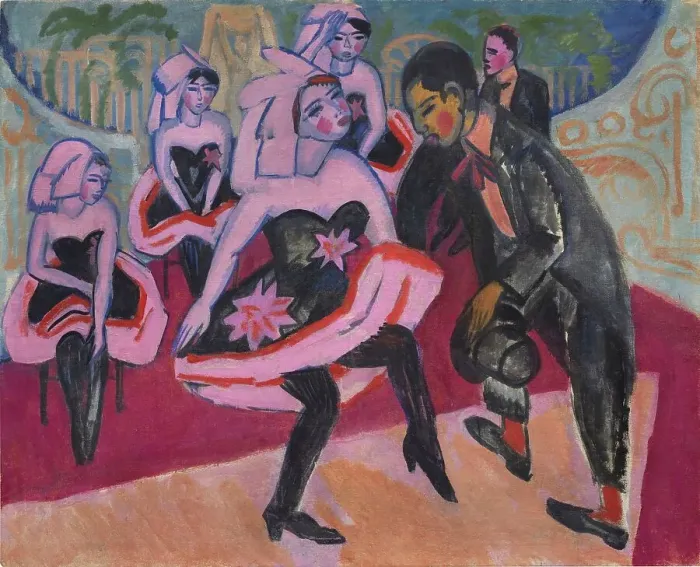 Framed Print : Dance in the variety show, 1911. Creator: Kirchner; Ernst Ludwig (1880-1938) Framed Print : Dance in the variety show, 1911. Creator: Kirchner; Ernst Ludwig (1880-1938)