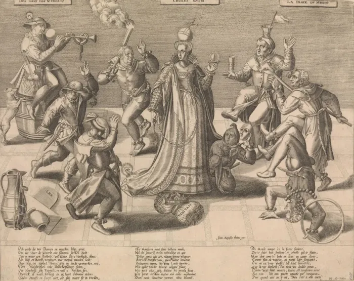 Framed Print : The Dance of the World, mid-16th century. Creator: Attributed to Pieter Balten Framed Print : The Dance of the World, mid-16th century. Creator: Attributed to Pieter Balten