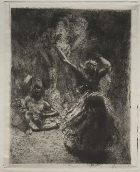 Framed Print : The Dancer, circa 1900. Creator: Albert Besnard (French, 1849-1934) Framed Print : The Dancer, circa 1900. Creator: Albert Besnard (French, 1849-1934)