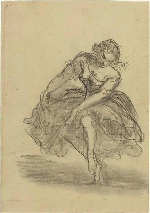 Framed Print : Dancer. Creator: Honore Daumier Framed Print : Dancer. Creator: Honore Daumier