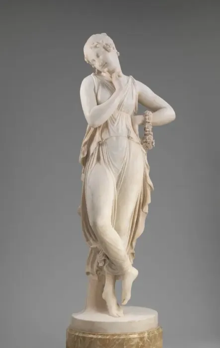 Framed Print : Dancer with Finger on Chin, model 1809 / 1814, carved 1819 / 1823. Creator: Antonio Canova Framed Print : Dancer with Finger on Chin, model 1809 / 1814, carved 1819 / 1823. Creator: Antonio Canova
