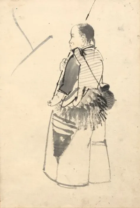 Framed Print : Dancer in a Fishermans Costume. Creator: Kono Bairei (Japanese, 1844-1895) Framed Print : Dancer in a Fishermans Costume. Creator: Kono Bairei (Japanese, 1844-1895)