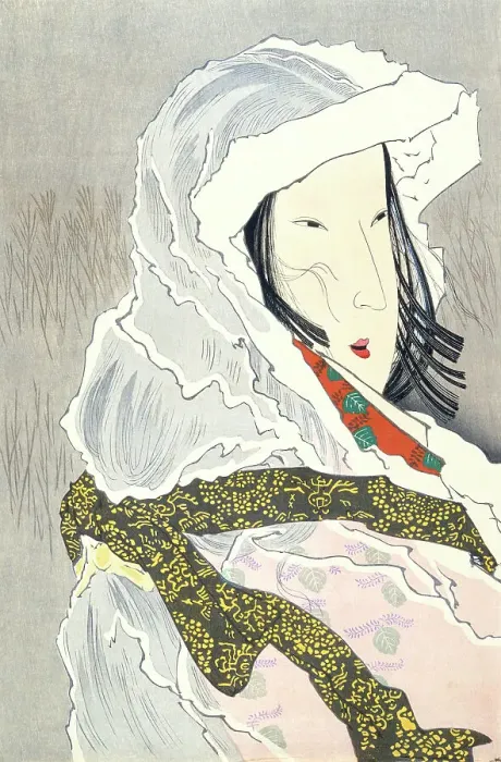 Framed Print : The Dancer Hotoke Gozen at Gioji (image 2 of 3), Published in 1897. Creator: Kobayashi Kiyochika Framed Print : The Dancer Hotoke Gozen at Gioji (image 2 of 3), Published in 1897. Creator: Kobayashi Kiyochika
