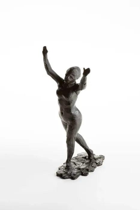 Framed Print : Dancer Moving Forward, Arms Raised, cast in 1920. Creator: Edgar Degas Framed Print : Dancer Moving Forward, Arms Raised, cast in 1920. Creator: Edgar Degas