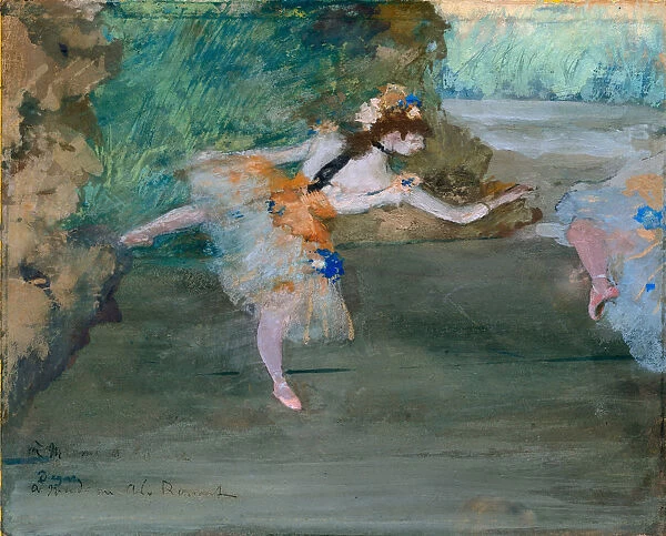 Dancer Onstage, ca. 1877. Creator: Edgar Degas