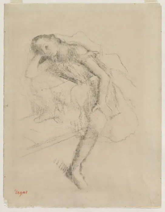 Framed Print : Dancer at Rest, c. 1895. Creator: Edgar Degas (French, 1834-1917) Framed Print : Dancer at Rest, c. 1895. Creator: Edgar Degas (French, 1834-1917)