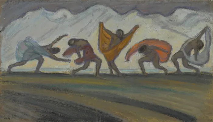 Framed Print : Dancers. Private Collection Framed Print : Dancers. Private Collection