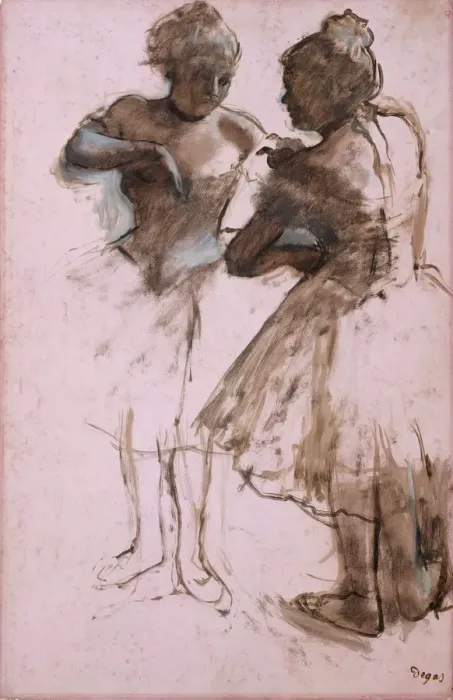 Framed Print : Two Dancers, 1873. Creator: Edgar Degas Framed Print : Two Dancers, 1873. Creator: Edgar Degas