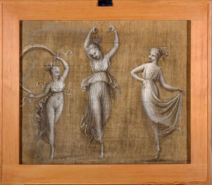Framed Print : Three dancers. Artist: Canova, Antonio (1757-1822)