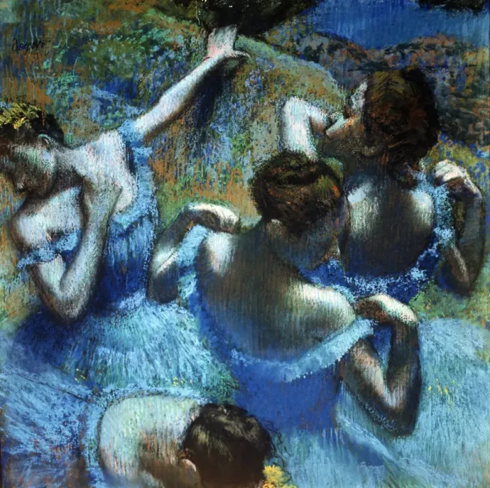 Framed Print : Dancers in Blue, c1898. Artist: Edgar Degas Framed Print : Dancers in Blue, c1898. Artist: Edgar Degas