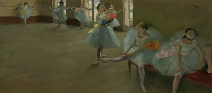 Framed Print : Dancers In The Classroom, c1880. Creator: Edgar Degas Framed Print : Dancers In The Classroom, c1880. Creator: Edgar Degas