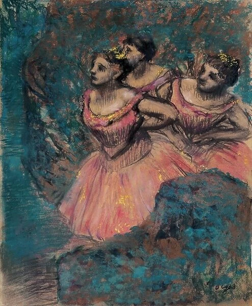 Three Dancers in Red, 1896