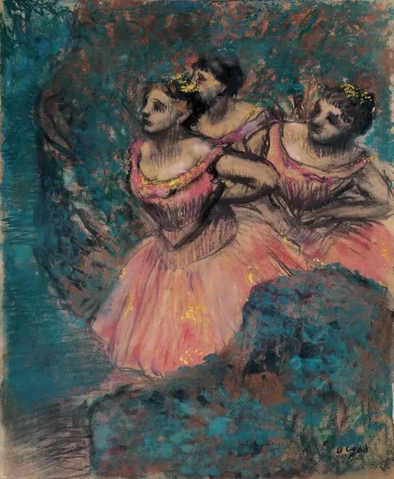 Framed Print : Three Dancers in Red, 1896 Framed Print : Three Dancers in Red, 1896