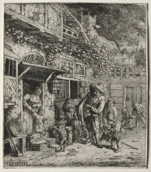 Framed Print : The Dancing Dog. Creator: Cornelis Dusart (Dutch, 1660-1704) Framed Print : The Dancing Dog. Creator: Cornelis Dusart (Dutch, 1660-1704)