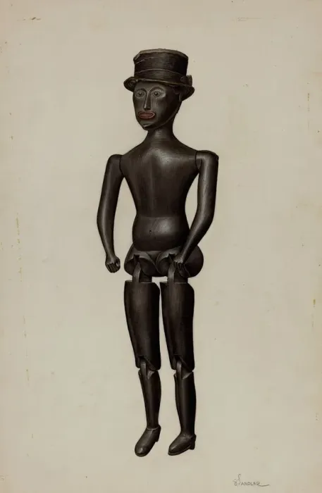 Framed Print : Dancing Doll, c. 1940. Creator: Selma Sandler Framed Print : Dancing Doll, c. 1940. Creator: Selma Sandler
