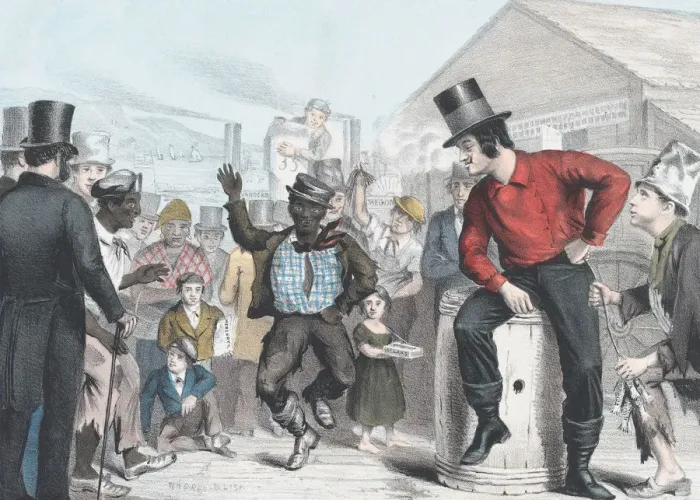 Framed Print : Dancing for Eels, 1848. Creator: James Brown Framed Print : Dancing for Eels, 1848. Creator: James Brown