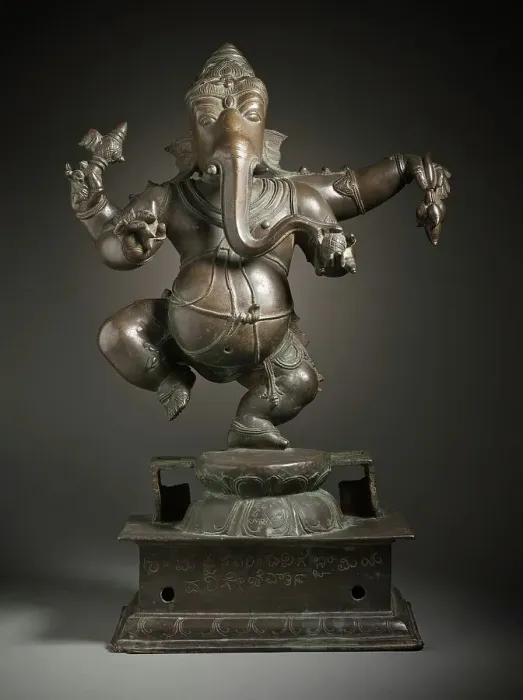 Framed Print : Dancing Ganesha, Lord of Obstacles, 16th-17th century. Creator: Unknown Framed Print : Dancing Ganesha, Lord of Obstacles, 16th-17th century. Creator: Unknown