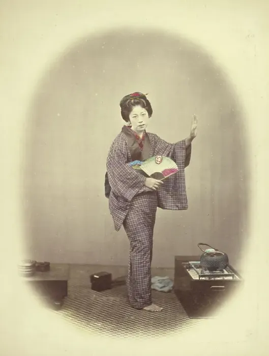 Framed Print : Dancing Girl, 1866-1867. Creator: Felice Beato Framed Print : Dancing Girl, 1866-1867. Creator: Felice Beato