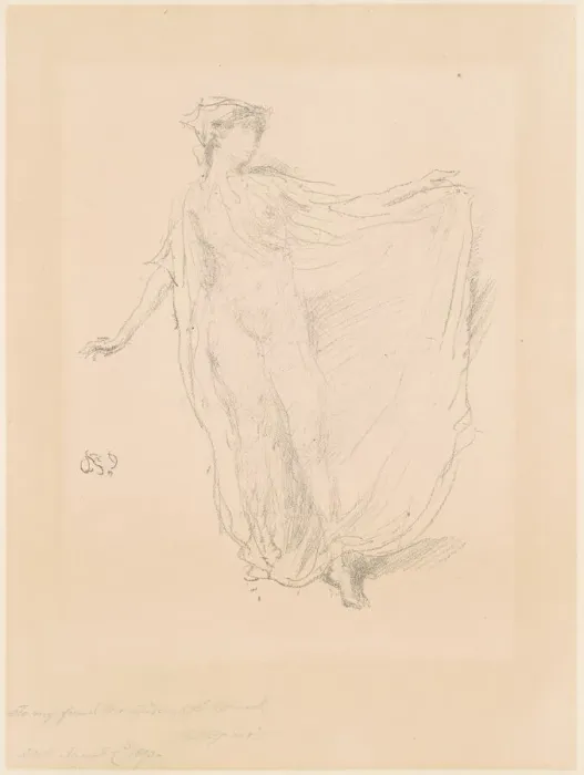 Framed Print : The Dancing Girl, 1889. Creator: James Abbott McNeill Whistler Framed Print : The Dancing Girl, 1889. Creator: James Abbott McNeill Whistler